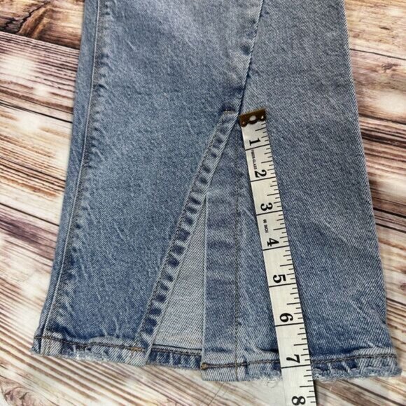 American Eagle ‘90s BOOT CUT Size 12 Blue High Rise Jeans Denim Pants 33x30.5 - Picture 10 of 13